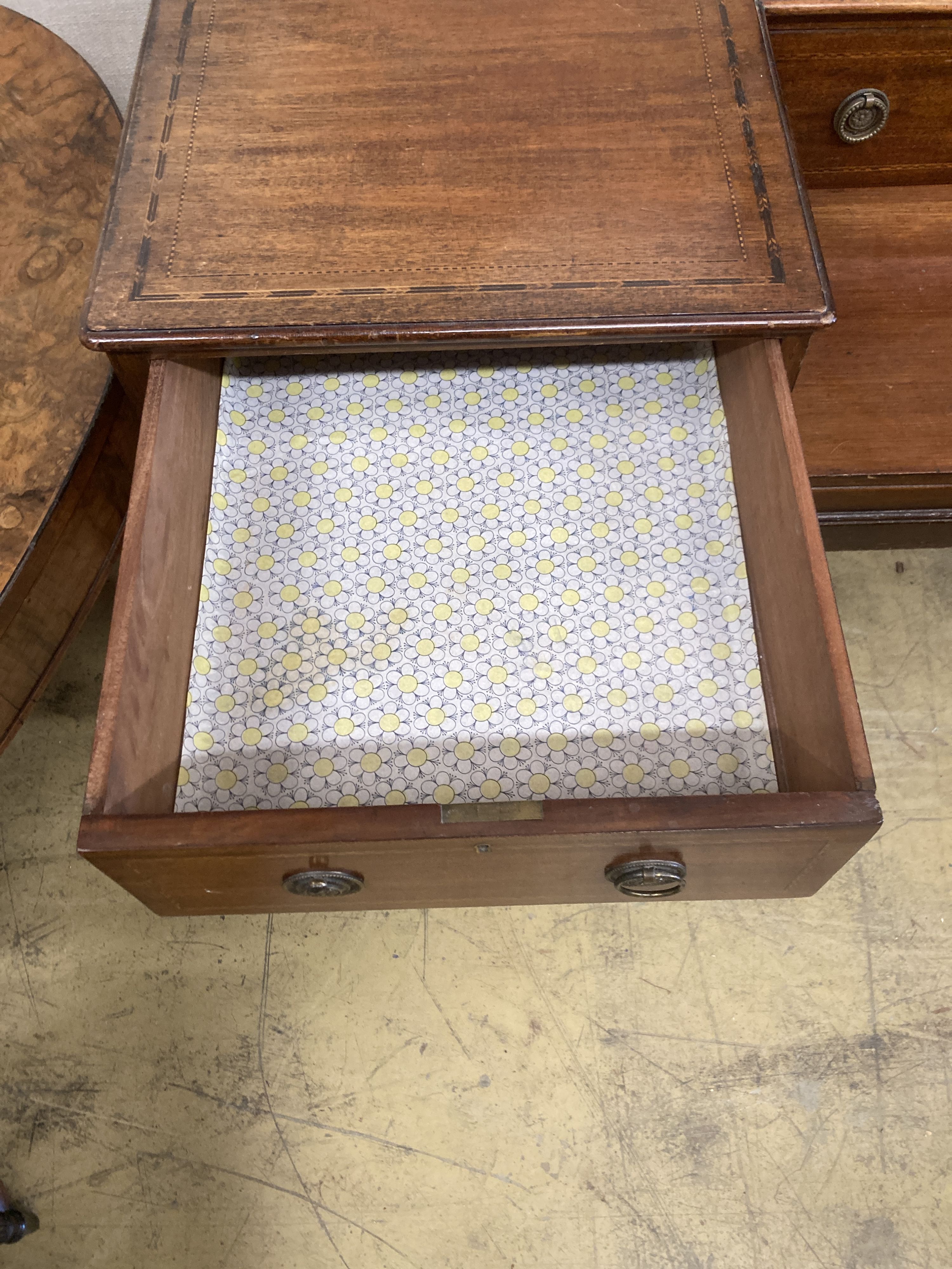 A mid 19th century mahogany dressing table